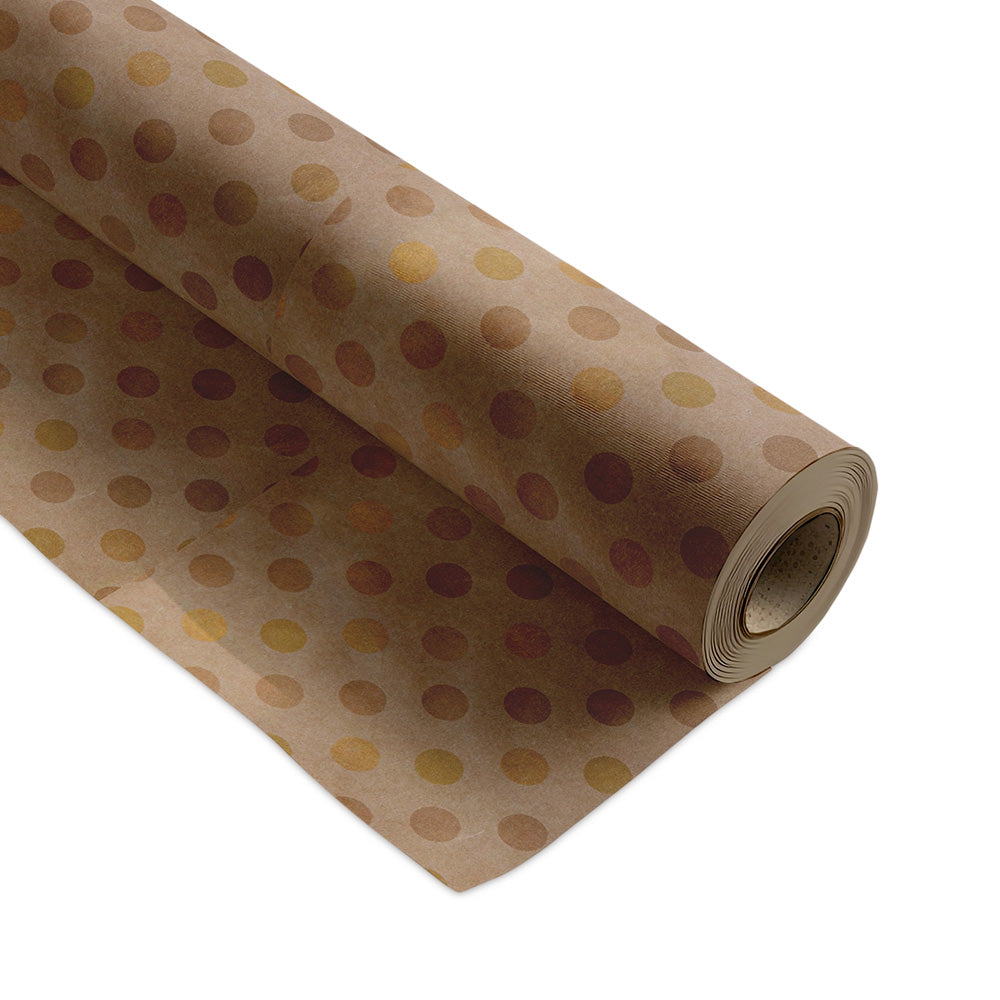 Inpakpapier Golden Dots 50cm x 200mtr