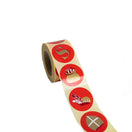 500x sticker Sint assorti Rood 40mm