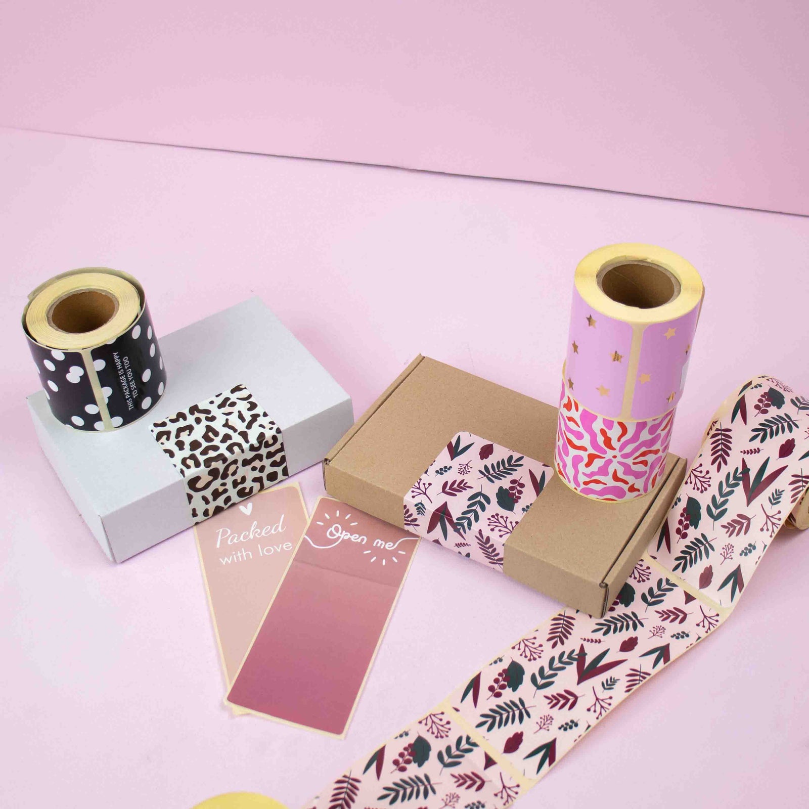 100x sluitsticker Leopard