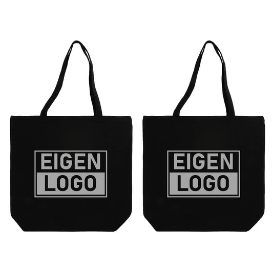 Katoenen tas bedrukken 54x48+14cm Zwart - Spoed