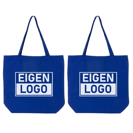 Katoenen tas bedrukken 54x48+14cm Dark Blue - Spoed