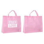 Shopper bedrukken Pink Lavender non woven 54x14x45cm
