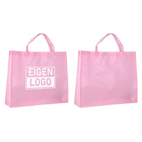 Shopper bedrukken Pink Lavender non woven 54x14x45cm