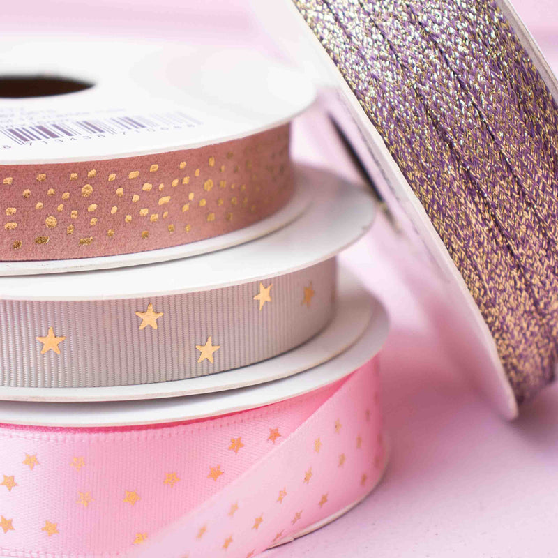 Lint satijn Stars Gold SMALL (20mm x25m)