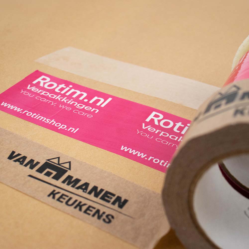 Papieren tape 'Smiley' 50mmx50mtr