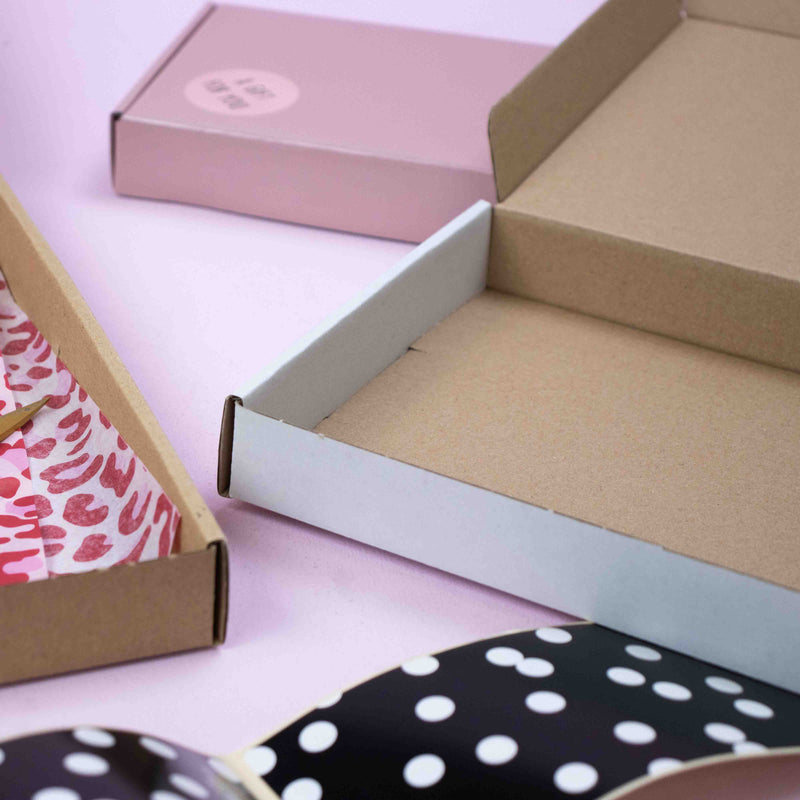 Brievenbusdozen Zijlader Bruin A6 bedrukken