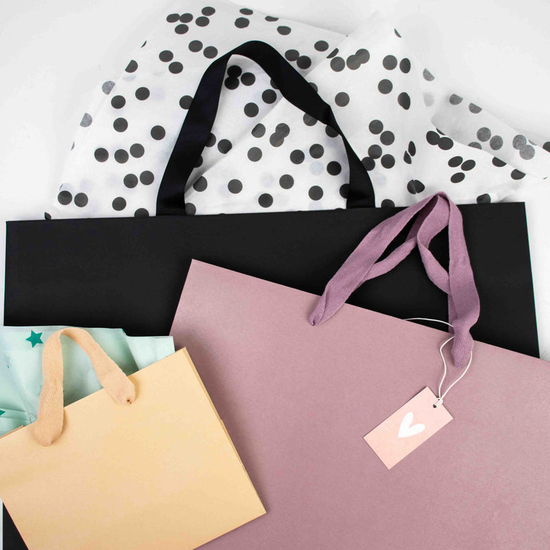 10x cadeautasjes Warm Sand Extra groot