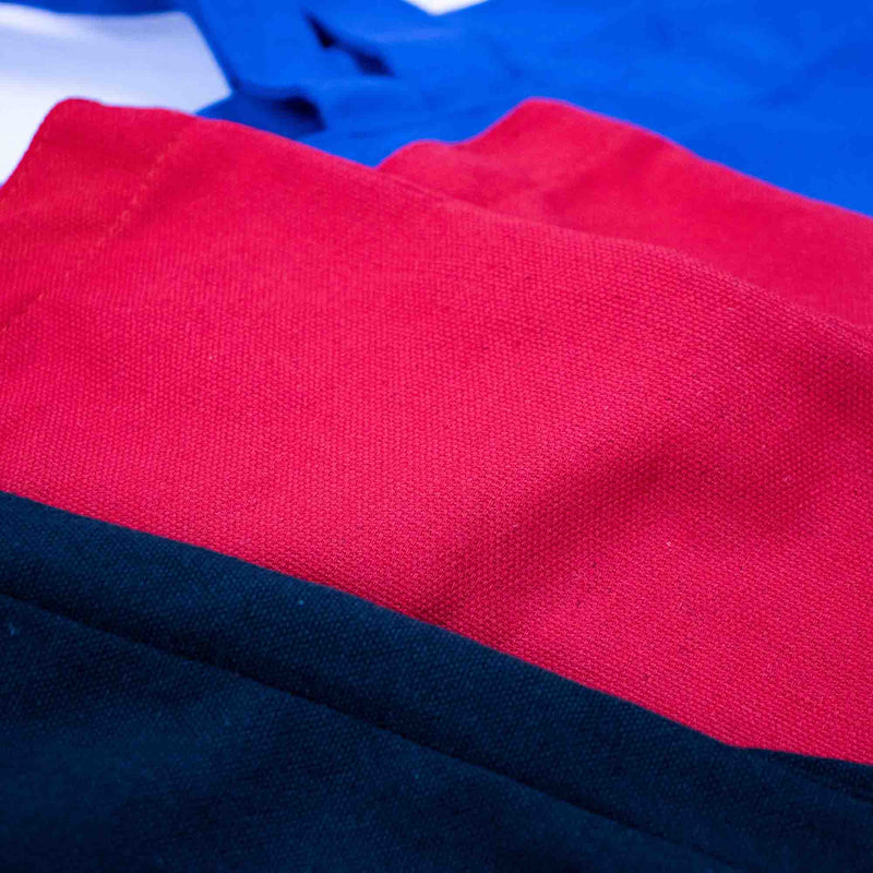 10x katoenen strandtas Cherry Red