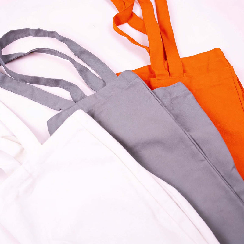 10x non woven tassen Wit