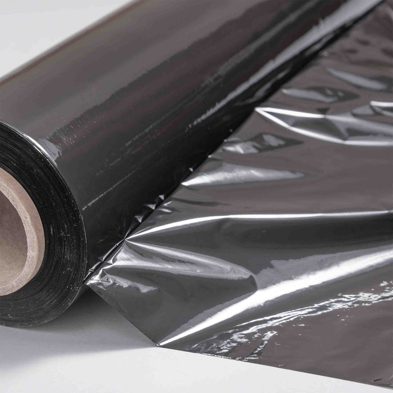 Wikkelfolie zwart 50cm x 300mtr 23my
