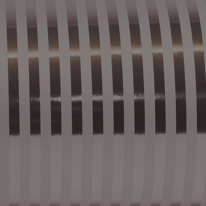 Inpakpapier Zwart/grijs Gemetalliseerde strepen 30cm x 100mtr